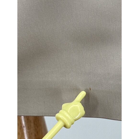 Elegant Satin Champagne Knee-Length Cocktail Dress With 3/4 Sleeves & Ruched Det - Picture 9 of 10